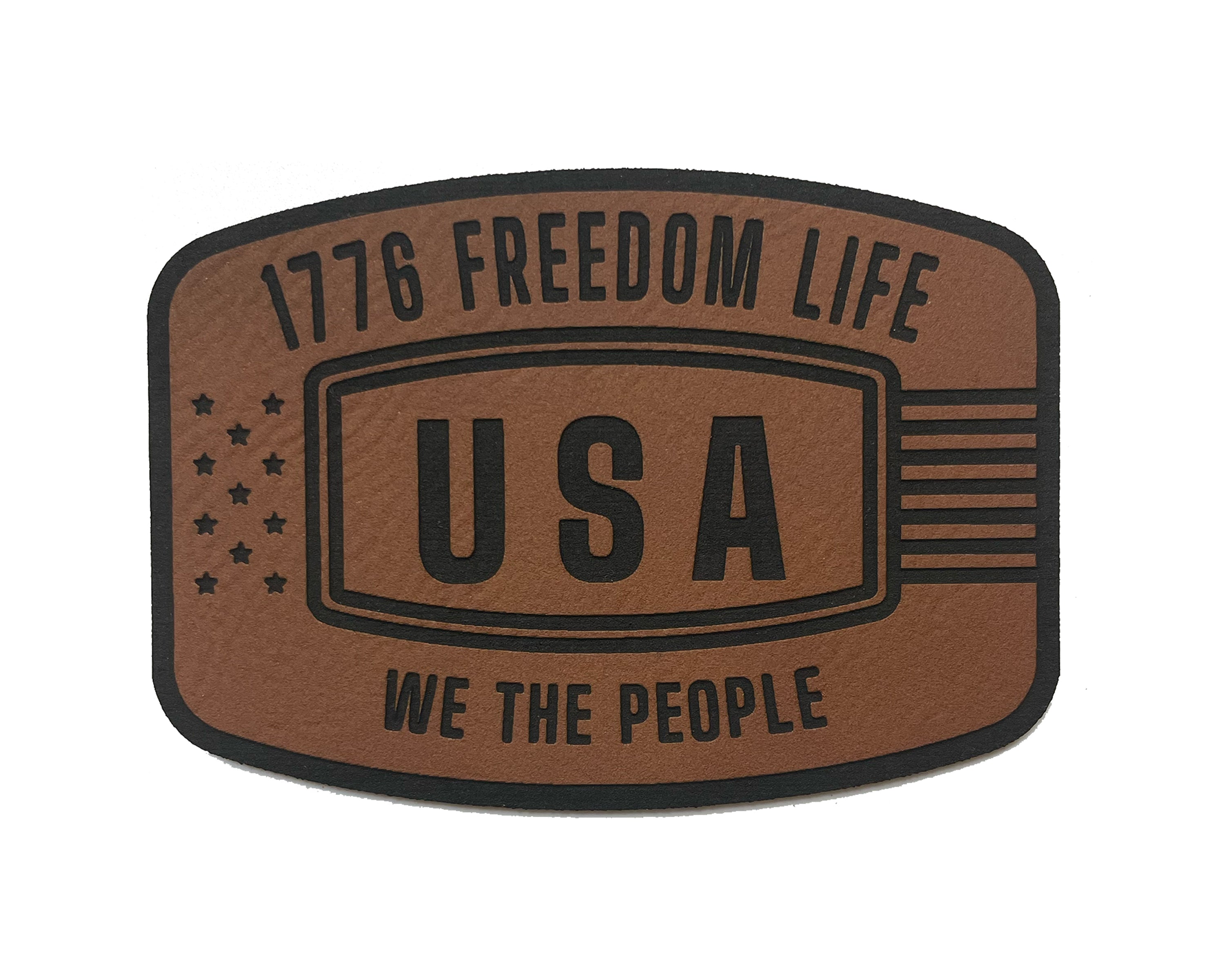 1776 Freedom Life Hat | Richardson 112 Trucker – Patriotic Leatherette Patch