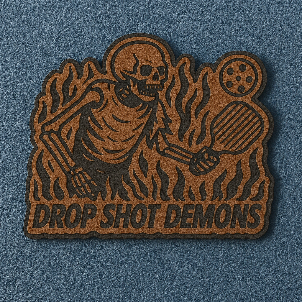 Pickleball | Drop Shot Demons | Leatherette Patch