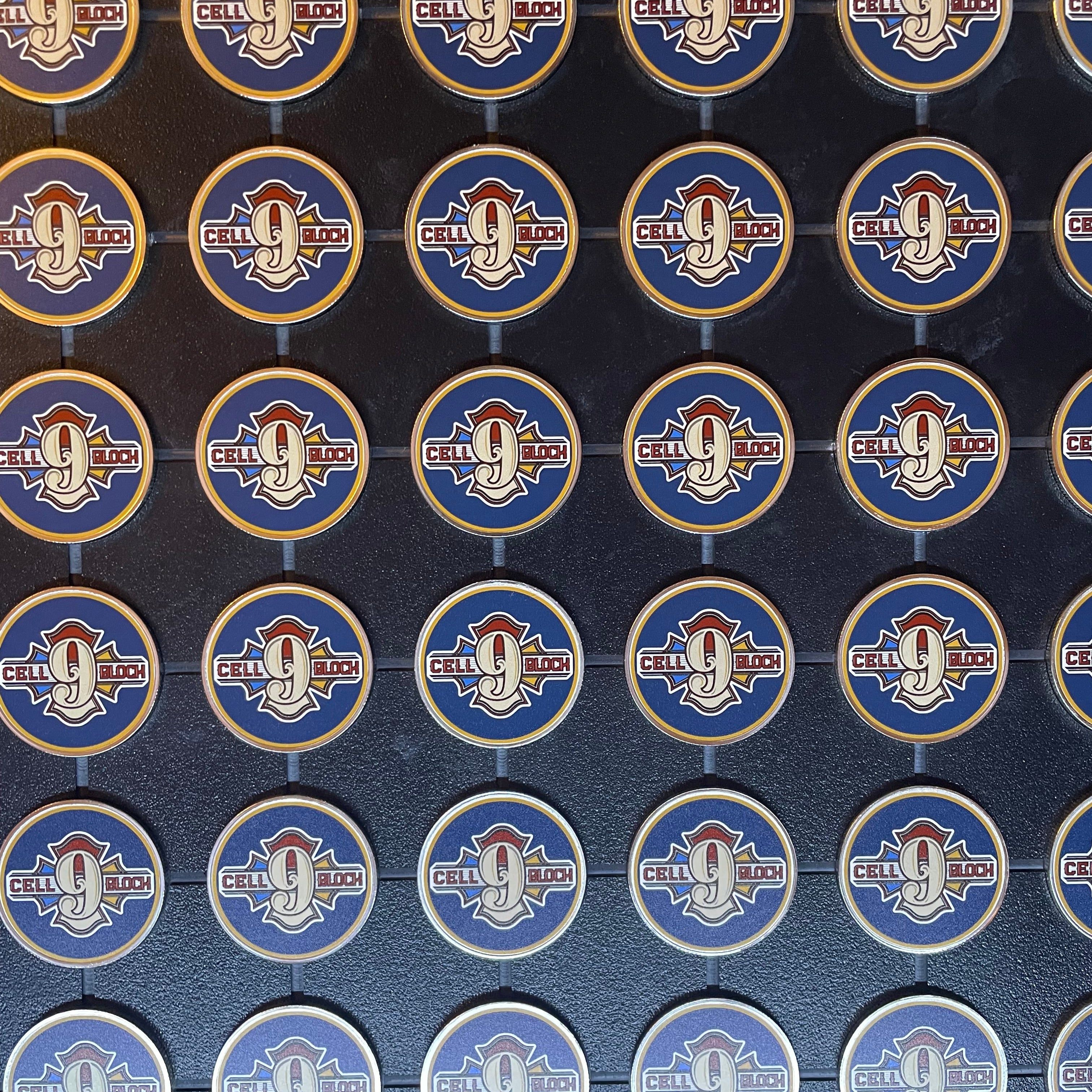 Custom UV Printed Metal Challenge Coins – 1.5” Double-Sided – Set of 20