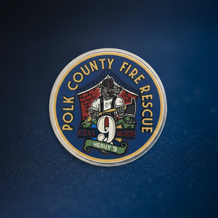 Custom UV Printed Metal Challenge Coins – 1.5” Double-Sided – Set of 20