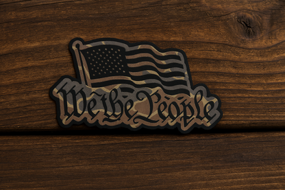 We The People Flag Patch | Camo or Rawhide