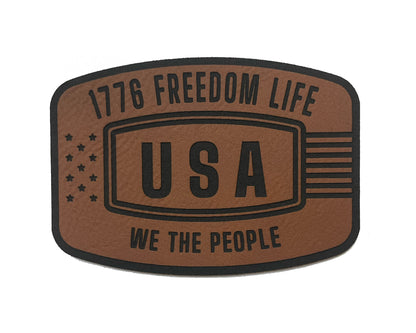 1776 Freedom Life Hat | Richardson 112 Trucker – Patriotic Leatherette Patch