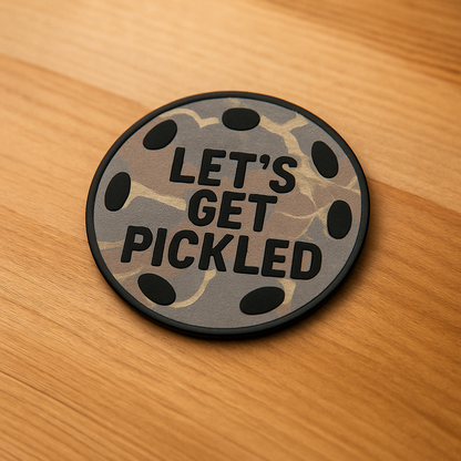 Let's Get Pickled | Camo Pickleball Patch
