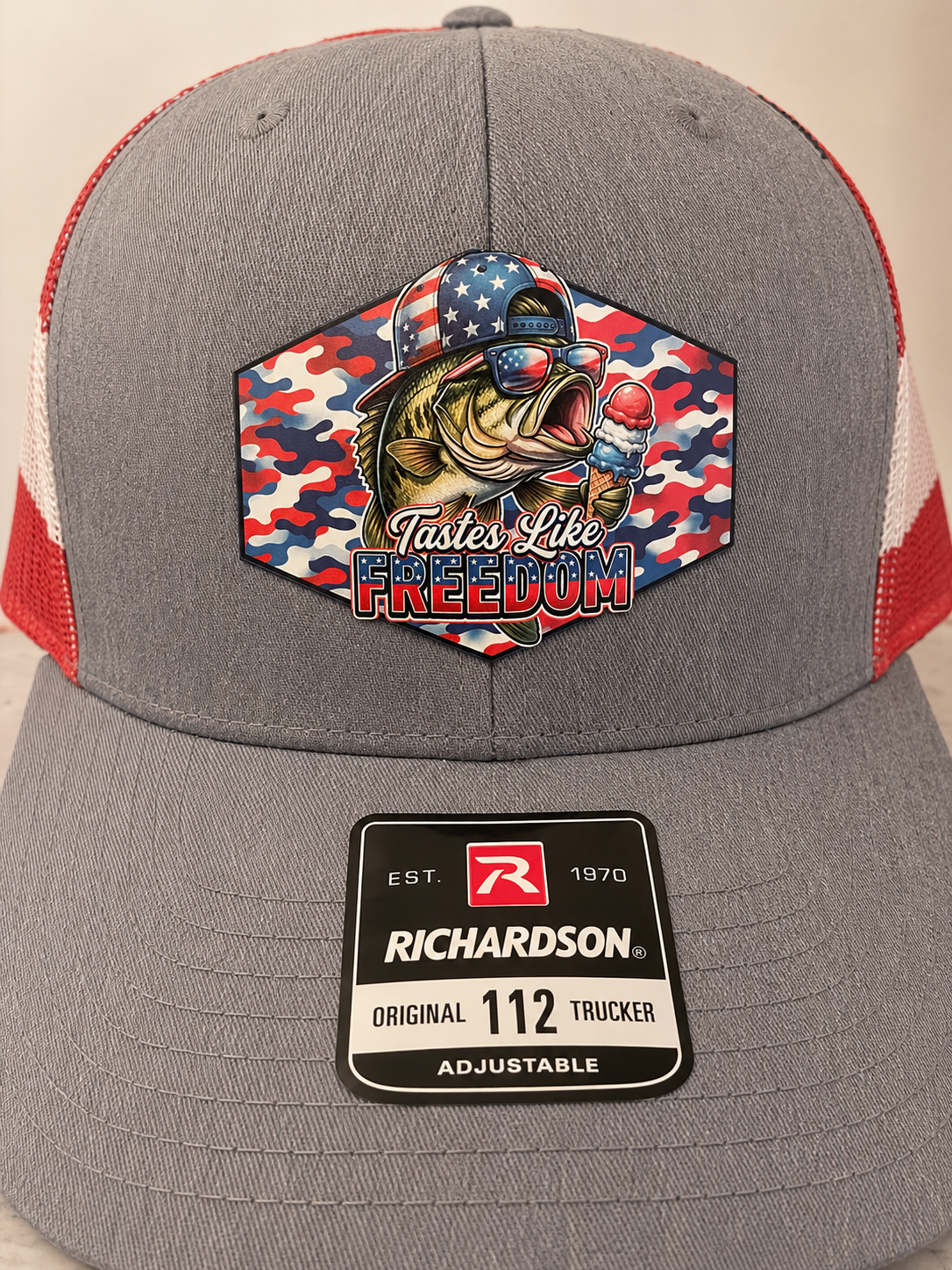 Taste Like Freedom Hat | Richardson 112 Patriotic Trucker Hat with UV Printed Patch