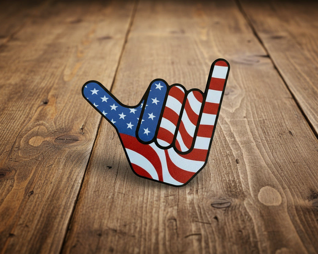 Hang Ten USA UV Printed Leatherette Patch