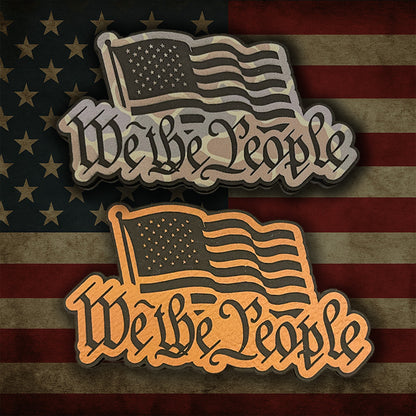 We The People Flag Patch | Camo or Rawhide